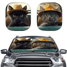 Kitten Hawaii Car Sun Shade Washable Portable for Most