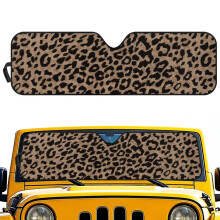 Jeep Wrangler Windshield Sun Shade UV-Blocking Brown