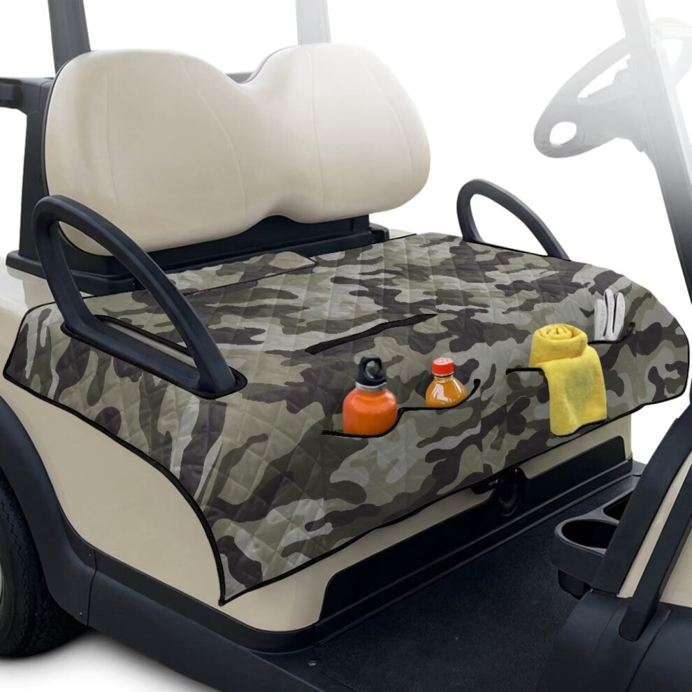 Golf Cart Seat Covers Camouflage Universal Fit 4-Pocket 901175014307