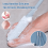 Toe Seam Massage Brush Soft Rubber Foot File Long Handle 1