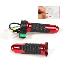 Electric Bike Throttle Twist Handle Aluminum Alloy 3-Speed