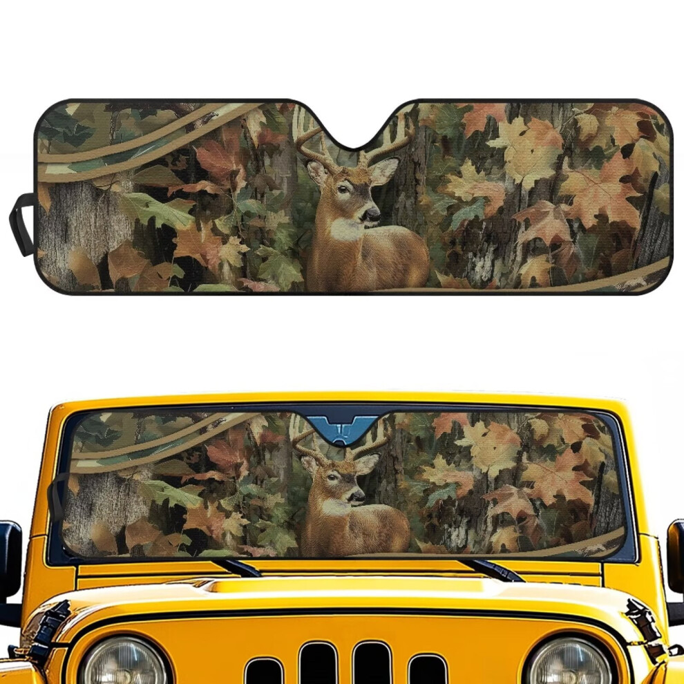Camouflage Windshield Sun Shade For Jeep Wrangler Jl/Jlu/4Xe 901175028779