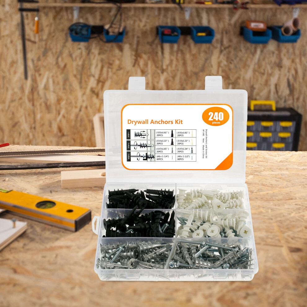 Drywall Anchor Screw Kit Self-Drilling 50-Pack 901175028953