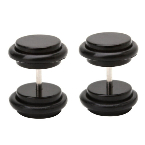Acrylic Ear Studs 18G 1.2mm 2 pcs