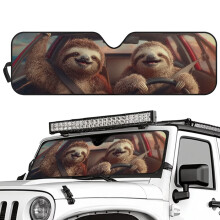 Sloth Animal Print Windshield Sunshade for Jeep Wrangler JL