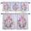 Easter Kitchen Curtains and Valances Set Pink Purple Plaid 1