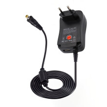 30W EU AC Adapter with 8 Plugs and Adjustable 3-12V Output