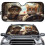 Funny Cat Hawaii Car Sunshade for Windshield 1 Pack 1