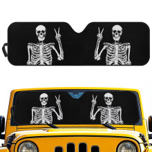 Sun Shade for Jeep Wrangler and Gladiator UV-Blocking Skull