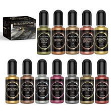 Epoxy Resin Pigment Liquid 12 Colors for Jewelry Making