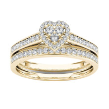 Women's Couple Wedding Ring Gold Plated Alloy with Zircon