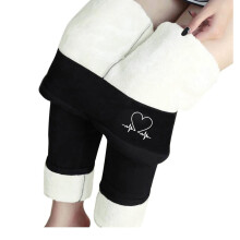 Women's Thermal Leggings Fuzzy Lining High Waist 1 Pair