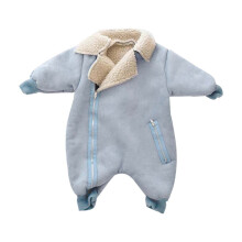 Winter Baby Romper Snowsuit Fuzzy Lining Unisex