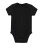 Baby Bodysuit Solid Color Unisex Romper Black 0-3 Months 1