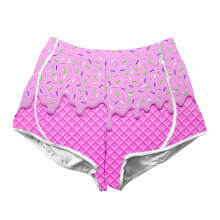 Toddler Girls Summer Shorts 3D Print Elastic Waist 3-4 Years