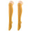Women's Over-Knee Socks Yellow Pair 1