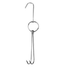 Stainless Steel Double Meat Hook for Roast Duck and Bacon
