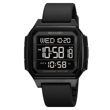 Digital Alarm Watch Waterproof Luminous LED Backlight 50M