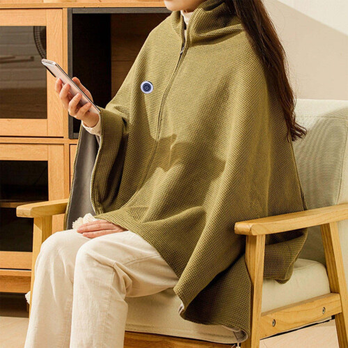 USB Heated Wearable Blanket Portable Electric Shawl 1 Pack