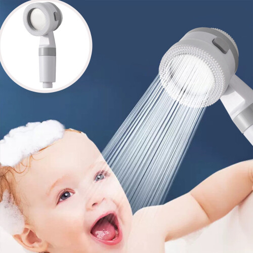 Handheld Shower Head Water Saving Pressure Boost 1 Pack