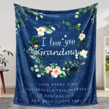 Soft Throw Blanket for Grandma 60 x 50 inches White
