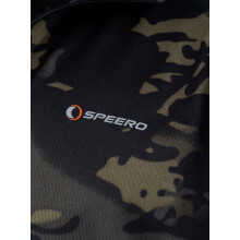 SPEERO Long Sleeve Armour Top Black Cam Large