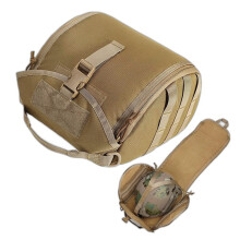 Borsa tattica portatile per casco, ideale per moto ed escursionismo, borsa protettiva di emergenza per uso esterno.