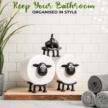 Set di 3 porta rotoli di carta igienica a forma di pecora, decorazione per il bagno con design a tema animale, porta rotoli di carta ig