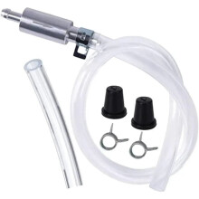Brake Bleeder Hose Kit Aluminum Body 2 Nozzles Clamp
