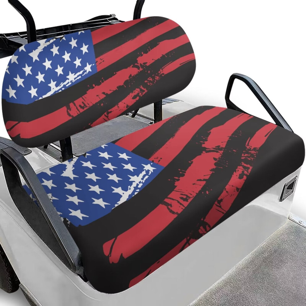 American Flag Golf Cart Seat Cushion And Backrest Pad For 901175021381