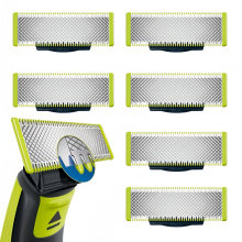 6 Pack Replacement Shaver Blades Compatible with Philips OneBlade, Sharp Durable Cutter Heads for Smooth Trimm