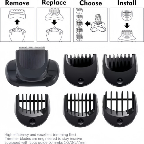 Replacement Shaver Head Attachment for Series 5-7, Flex and Pivot Technology, Compatible with Many Models, Smo