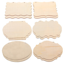 Unfinished Wood Ornaments Blanks 12 pcs