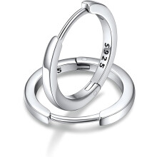 Sterling Silver Huggie Hoop Earrings for Women 6–20mm