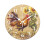 Horloge murale Coq Tournesol à piles 1
