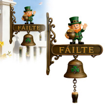 St. Patrick's Day door bell decoration green 15cm