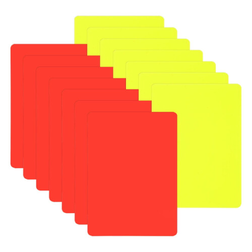 Soccer Referee Card Kit Red Yellow 14pcs