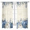Blue White Sheer Curtains Voile 52x72 in 2 Panels 1
