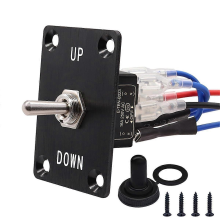 Comutator basculant cu 6 pini, 3 poziții, momentan, pornit/oprit, pornit/oprit, polaritate sus-jos, inversare, pentru control electr