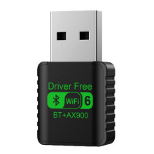Adaptor USB WiFi 6 AX900 cu Bluetooth 5.3, dongle wireless dual band 2.4GHz/5.8GHz, fără drivere pentru Windows