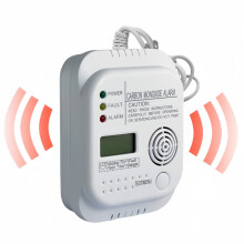 Detector de monoxid de carbon, alarmă de gaz cu afișaj LCD, alimentat cu baterii, pentru siguranța și liniștea sufletească la domici