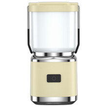 Mini lanternă de camping, lanternă portabilă pentru exterior cu reglare continuă a intensității luminoase, cârlig, baterie reîncărc