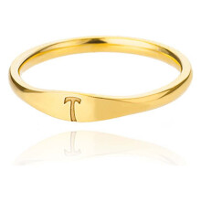 18K Gold Plated Initial Ring with 26 Letters