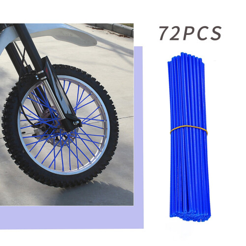 Wheel Spoke Covers Black 72-Piece UV Resistant