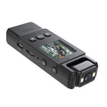 1080P Mini Bodykamera med 180 graders roterande lins, mörkerseende, rörelsedetektering, 6 timmars batteritid, bärbar