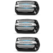 3-pack elektriska reservhuvuden kompatibla med rakapparater i serie 3, passar 3040s, 3080s-4, 370cc, 3070cc, 3000s