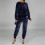 Women's Sequined 3-Piece Set Blue M 1
