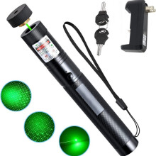 Vysokovýkonné zelené laserové ukazovátko s USB nabíjaním a svetlom Gypsophila pre vonkajšie cestovanie a LCD televízne obrazovky