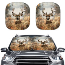 Forest Deer Car Sun Shade Foldable Universal Fit