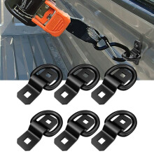 D-Ring Tie Down Anchors Heavy Duty Steel 6 Pack